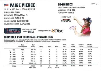 2023 Disc Golf Pro Tour #FPO2 Paige Pierce Back